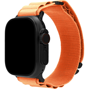 Mobilize Nylon Watch Band - Alpine - Black Connector - For Apple 38/40/41Mm - Orange