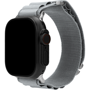 Mobilize Nylon Watch Band - Alpine - Titanium Connector - For Apple 42/44/45/49Mm - Light Grey