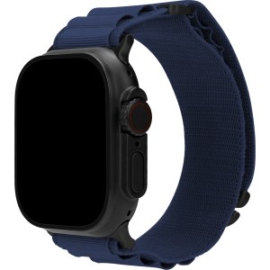 Mobilize Nylon Watch Band - Alpine - Black Connector - For Apple 42/44/45/49Mm - Blue