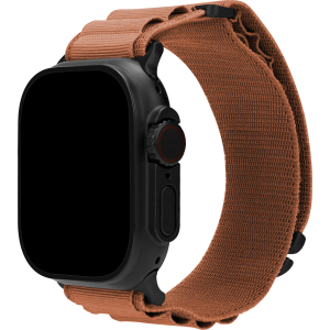 Mobilize Nylon Watch Band - Alpine - Black Connector - For Apple 42/44/45/49Mm - Terracotta
