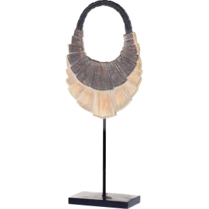 Bruine Ornamenten Ketting 55 cm