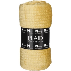 Joanne Plaid Honinggeel – Stijlvolle Plaid 180x130 cm