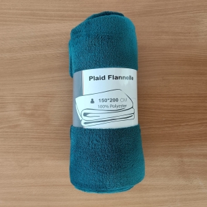 Groene Flanellen Plaid 150x200 cm | Zacht en Warm Dekenplaids