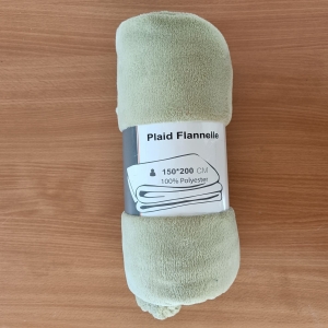 Lichtgroene Flanellen Plaid 150x200 cm – Zacht, Warm en Stijlvol
