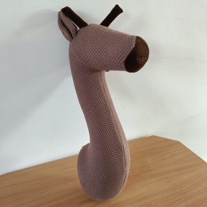 Giraffe Head Wanddecoratie Bruin – 67 cm