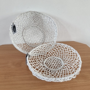 Boho Mandenset 2-delig Wit – 41 cm en 36 cm