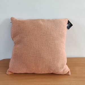 Bruin Heavy Linen Kussen 45x45x10 cm – Decoratief Sierkussen van Linnenlook