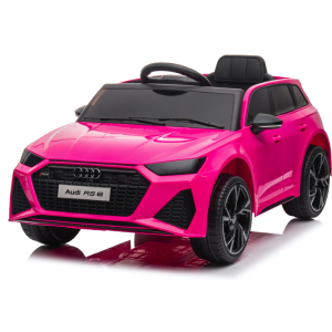 Audi Rs6,12 Volt Elektrische Kinderauto Met Rubberen Banden, Leder Zitje En Meer!