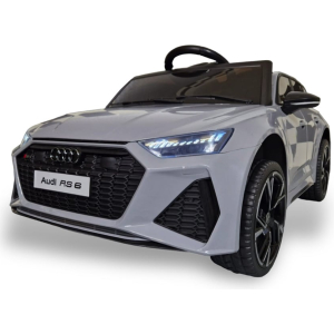 Audi Rs6,12 Volt Elektrische Kinderauto Met Rubberen Banden, Leder Zitje En Meer!