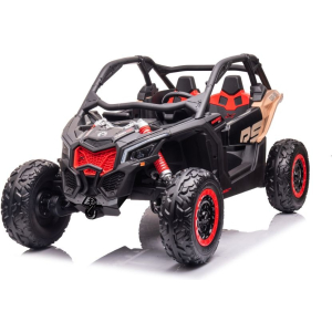Can-Am Maverick 2-Persoons Buggy, 24V 14Ah, Leder Zitje, Rubberen Banden