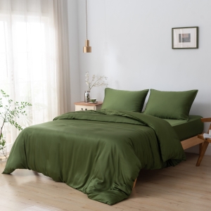 Eenpersoons Beddengoedset - Deep Moss