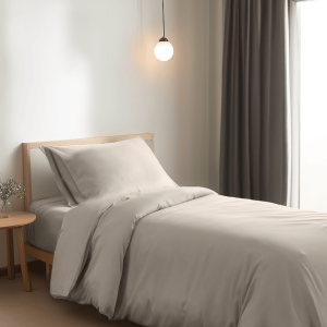 Eenpersoons Beddengoedset - Soft Taupe