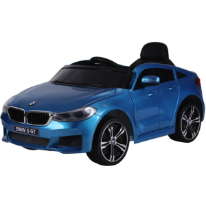 Bmw 6 Gt, Leder Zitje, Rubberen Banden, Kinder Accu Auto!