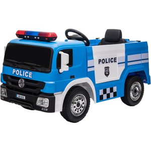 Politietruck 12V Elektrische Rit Op Vrachtwagen Blauw