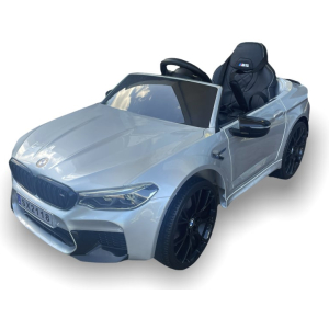 Bmw M5, Leder Zitje, Rubberen Banden, Kinder Accu Auto!