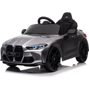 Bmw M4, 12 Volt Elektrische Kinderauto, Leder Zitje, Rubberen Banden, Kinder Accu Auto!