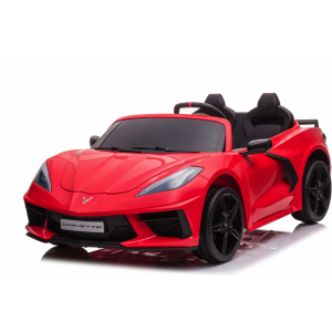 Corvette Stingray, 2-Persoons Elektrische Kinder Voertuig, 12 Volt Met Rubberen Banden, Leder Zitje En Meer!