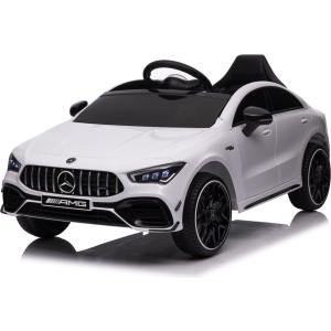 Mercedes Cla 45 S Amg Elektrische Kinderauto 12 Volt Elektrische Kinderauto Met Rubberen Banden, Leder Zitje En Meer!